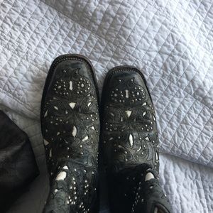 Corral square toe boots.